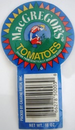 Label on 1st GE product